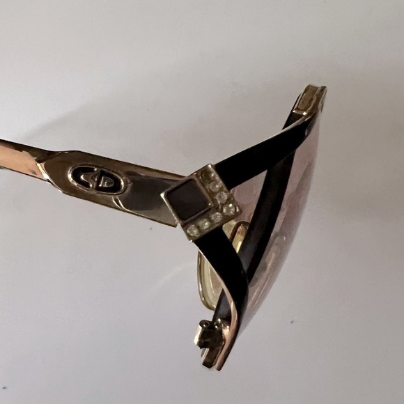 Dior Glasses Rhinestones on Gold frames Real Vintage - Picture 9 of 9